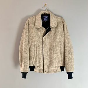 Vintage John Weitz Men’s Wool Bomber Jacket - Size 38